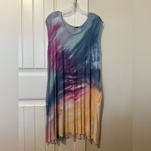 BrightlyTwisted Swing Dress w/pockets